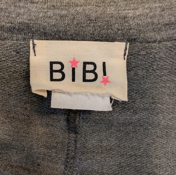 NWOT BiBi Color Block Quarter Neck Short Dolan Sleeve Top Sz L - Picture 5 of 6